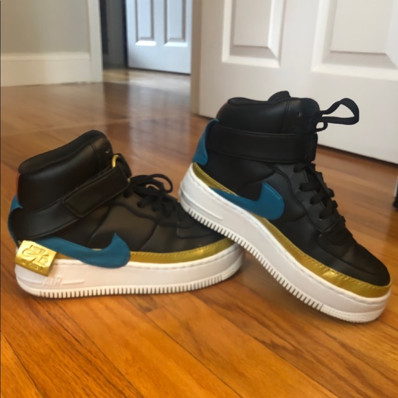 Black Women’s Nike Air Force 1s (af1) High Top - Picture 3 of 4
